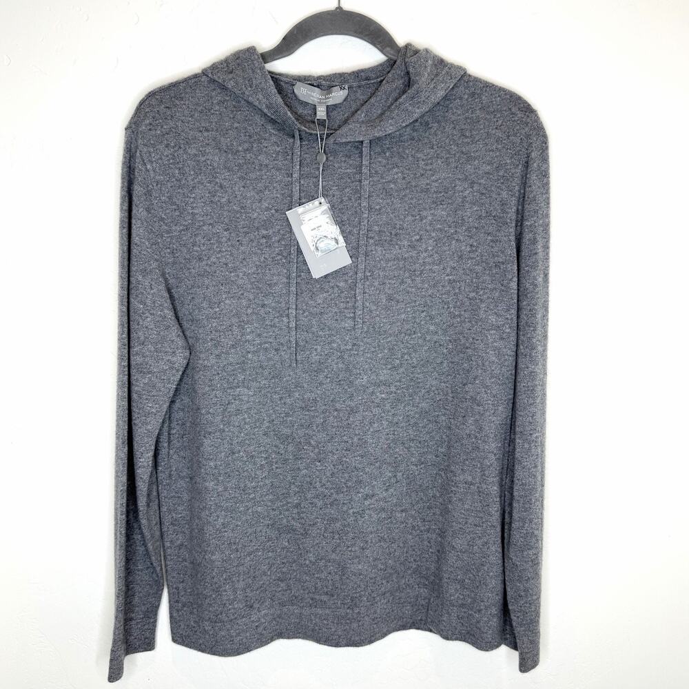 TSE For Neiman Marcus Cashmere Hooded Sweater Womens Plus XXL Gray